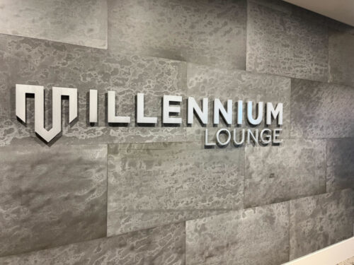 Millenium Lounge Signage