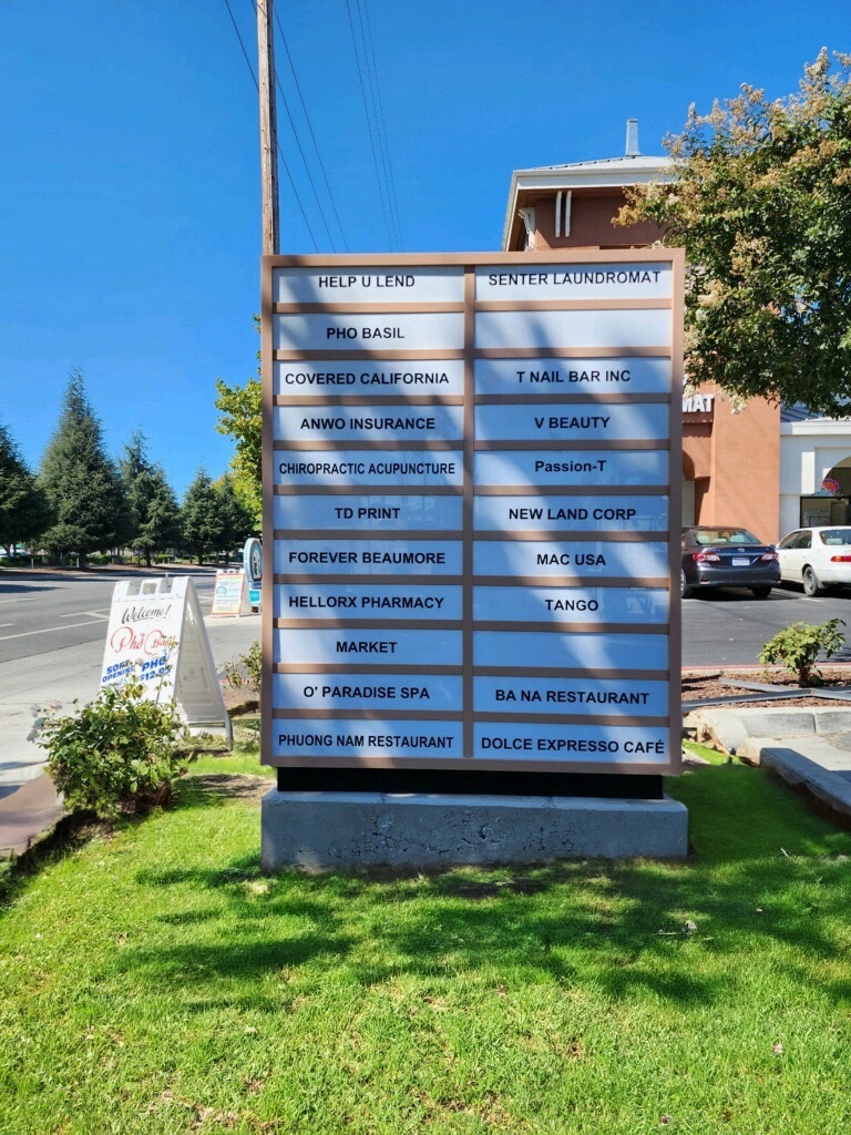 San Jose’s First Solar-Powered Monument Sign before installation